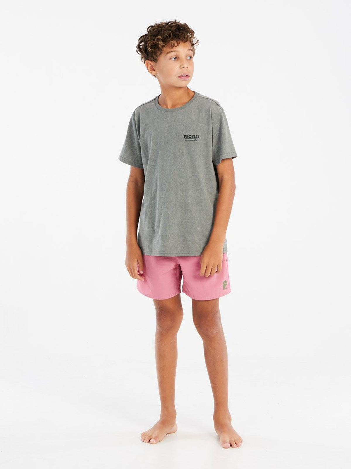PROTEST PRTHunt JR Tees Shortsleeve | Soil Grey