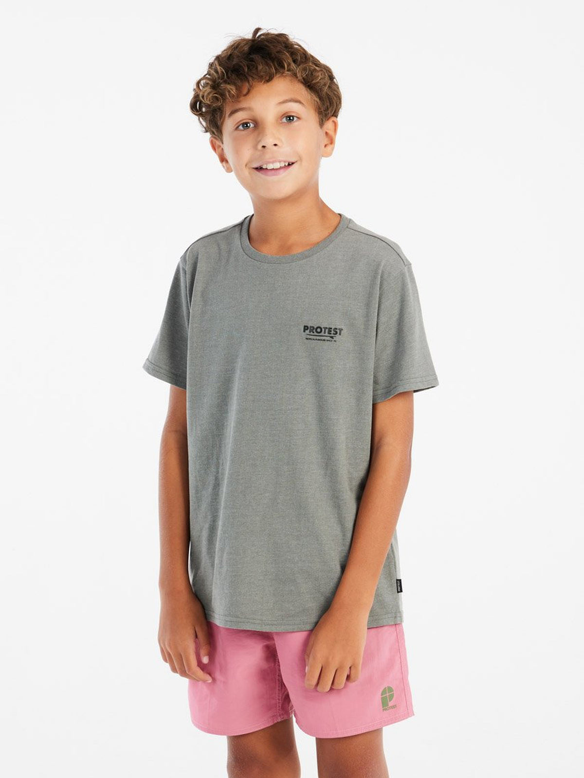 PROTEST PRTHunt JR Tees Shortsleeve | Soil Grey