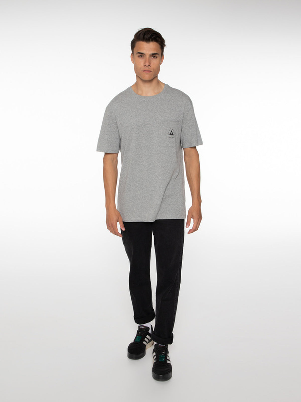 PROTEST ISIAH t-shirt | Dark Grey Melee