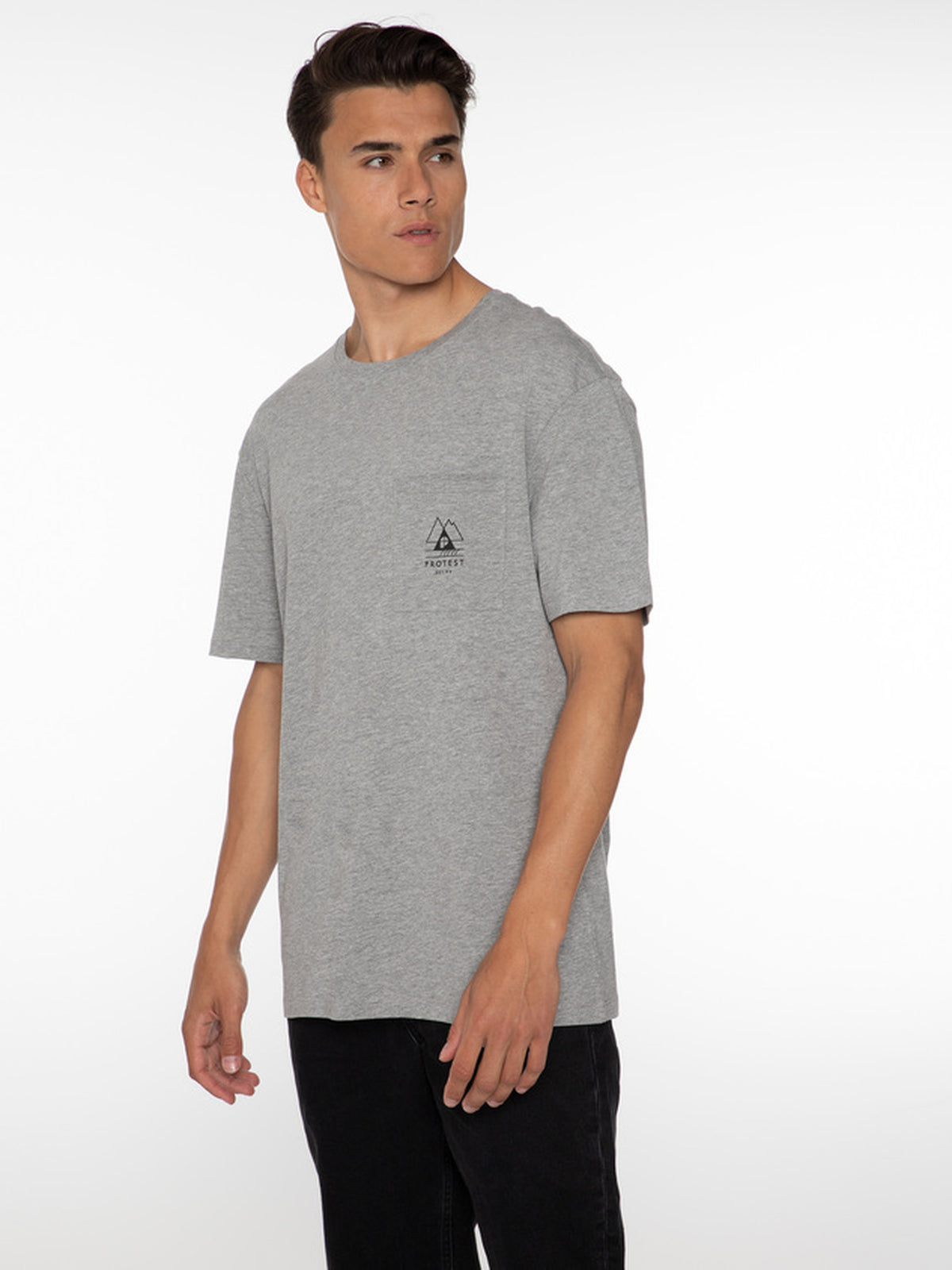 PROTEST ISIAH t-shirt | Dark Grey Melee