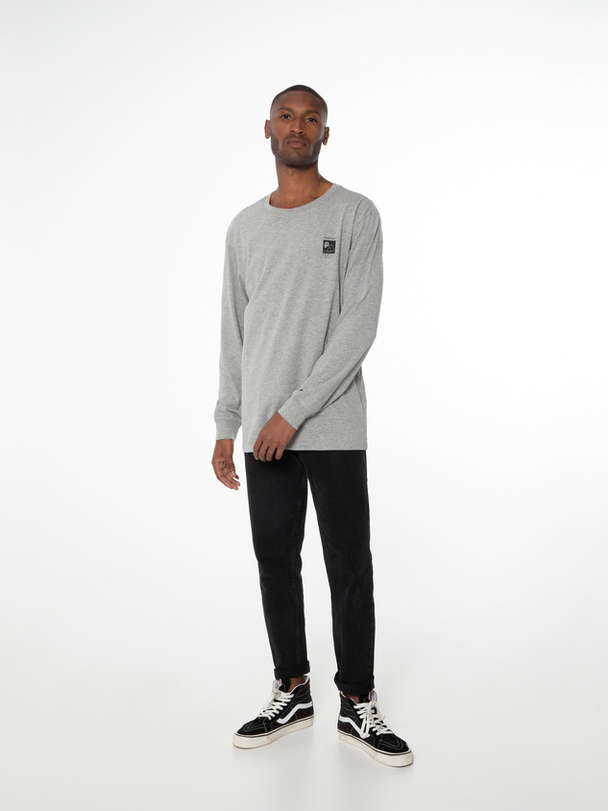 PROTEST SHELBY longsleeve t-shirt | Dark Grey Melee
