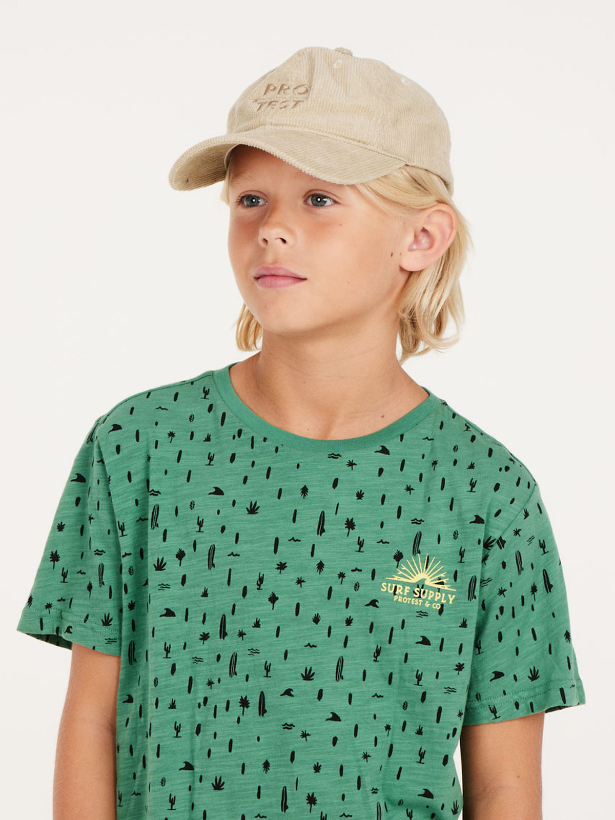 PROTEST PRTFAMES JR t-shirt | Frosty Green