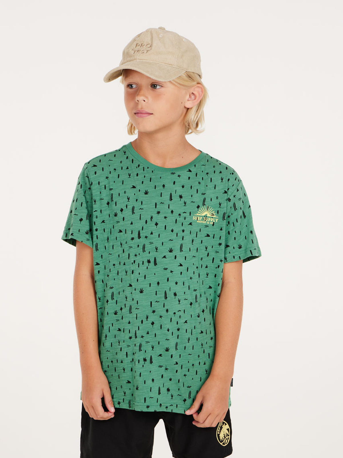 PROTEST PRTFAMES JR t-shirt | Frosty Green
