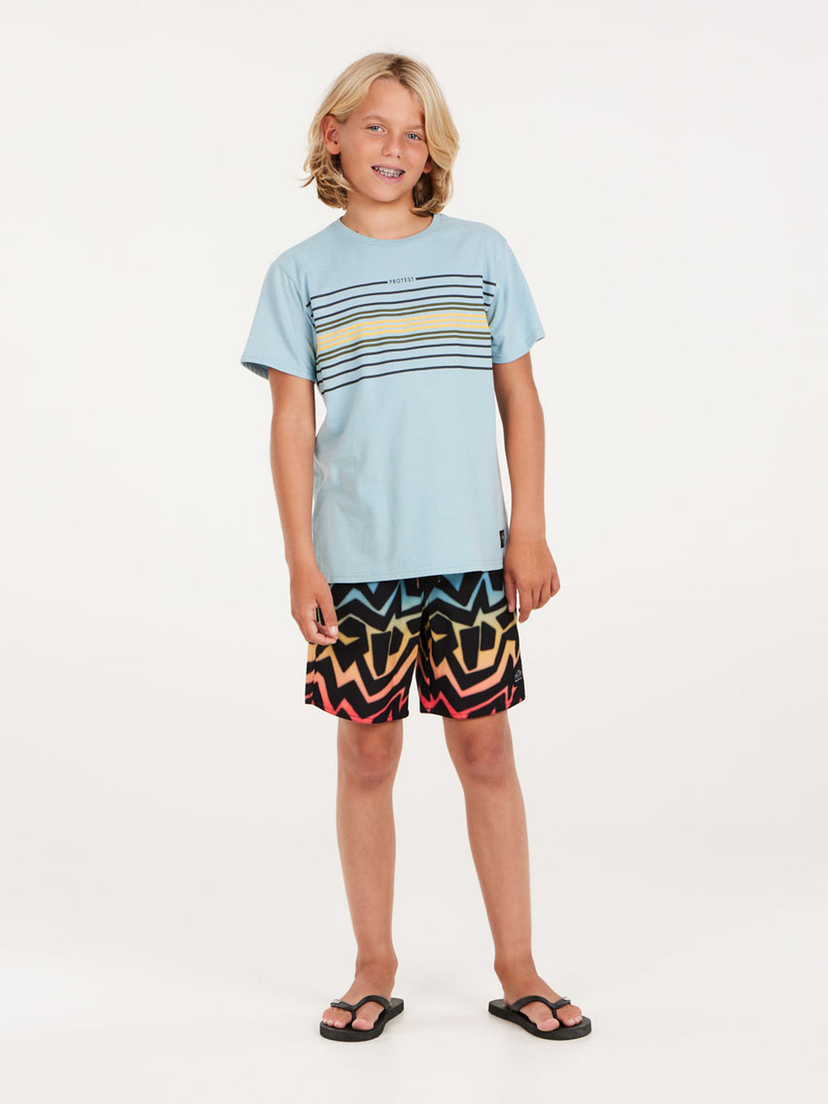 PROTEST PRTFINCE JR T-Shirt | Tourmaline Blue