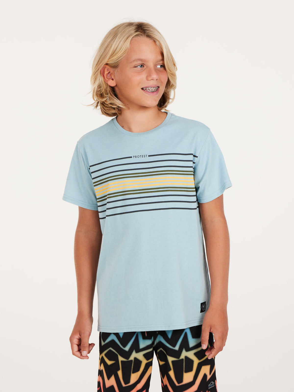 PROTEST PRTFINCE JR T-Shirt | Tourmaline Blue