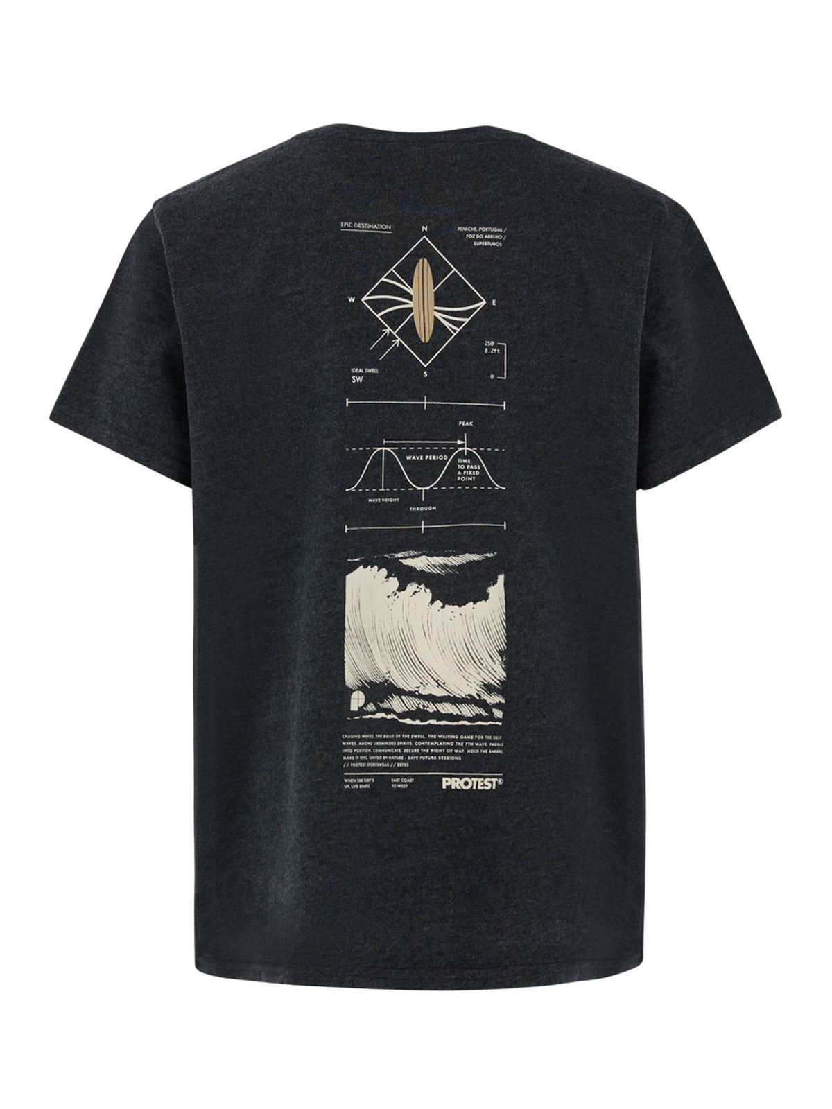 PROTEST PRTWAXIM JR t-shirt | True Black