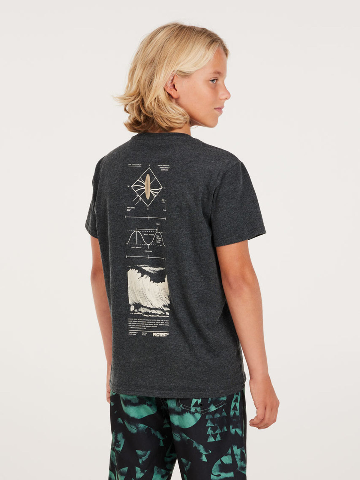PROTEST PRTWAXIM JR t-shirt | True Black
