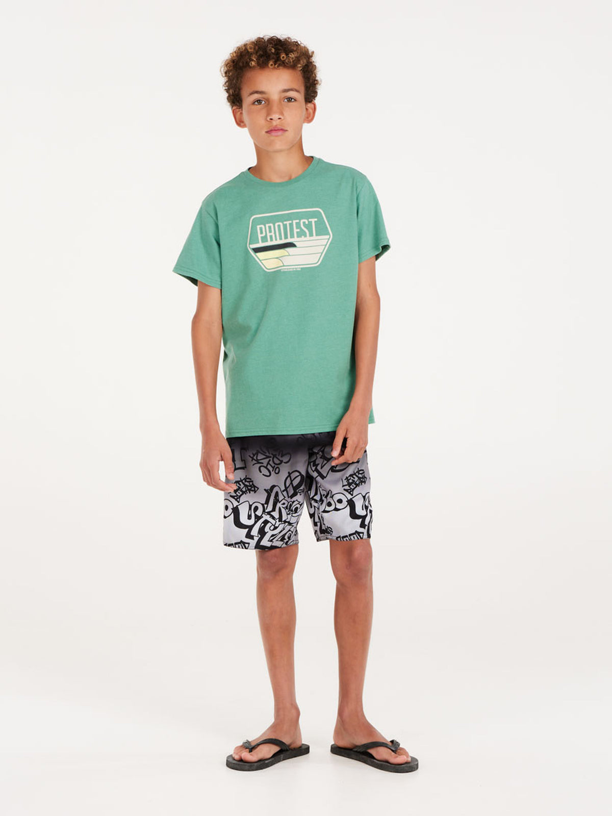 PROTEST PRTLOYD JR T-Shirt | Frosty Green
