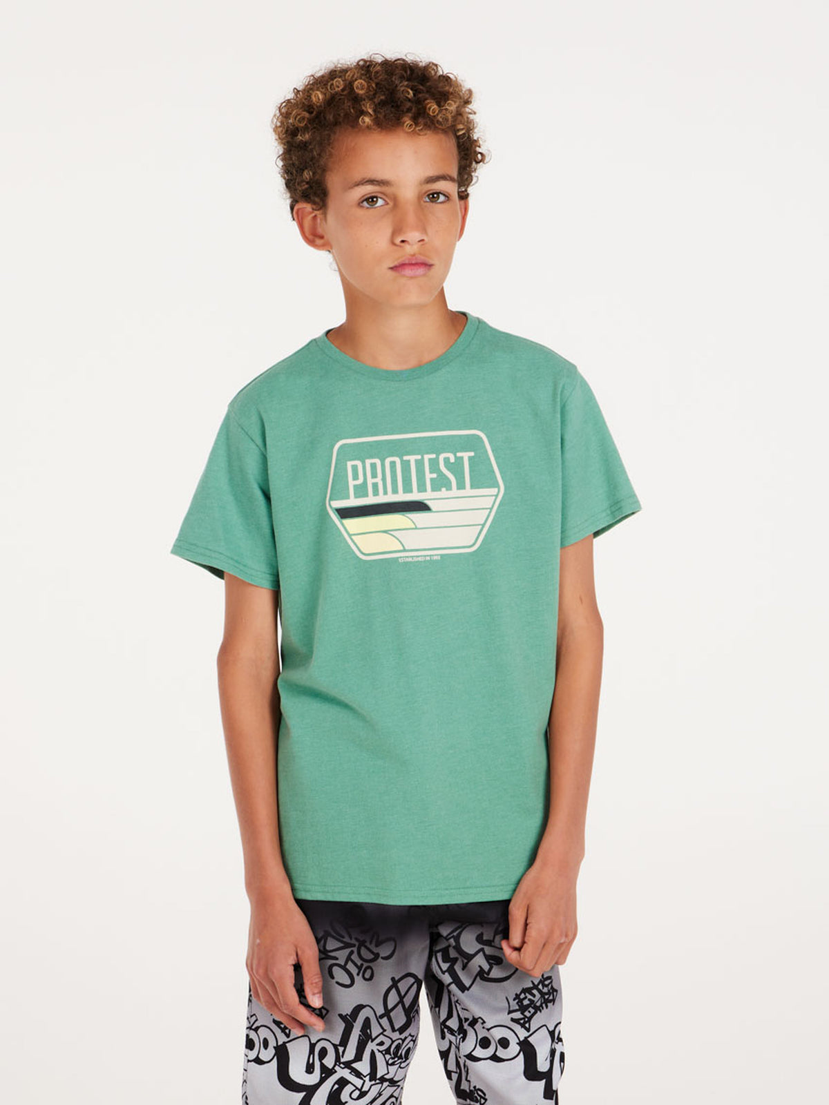 PROTEST PRTLOYD JR T-Shirt | Frosty Green