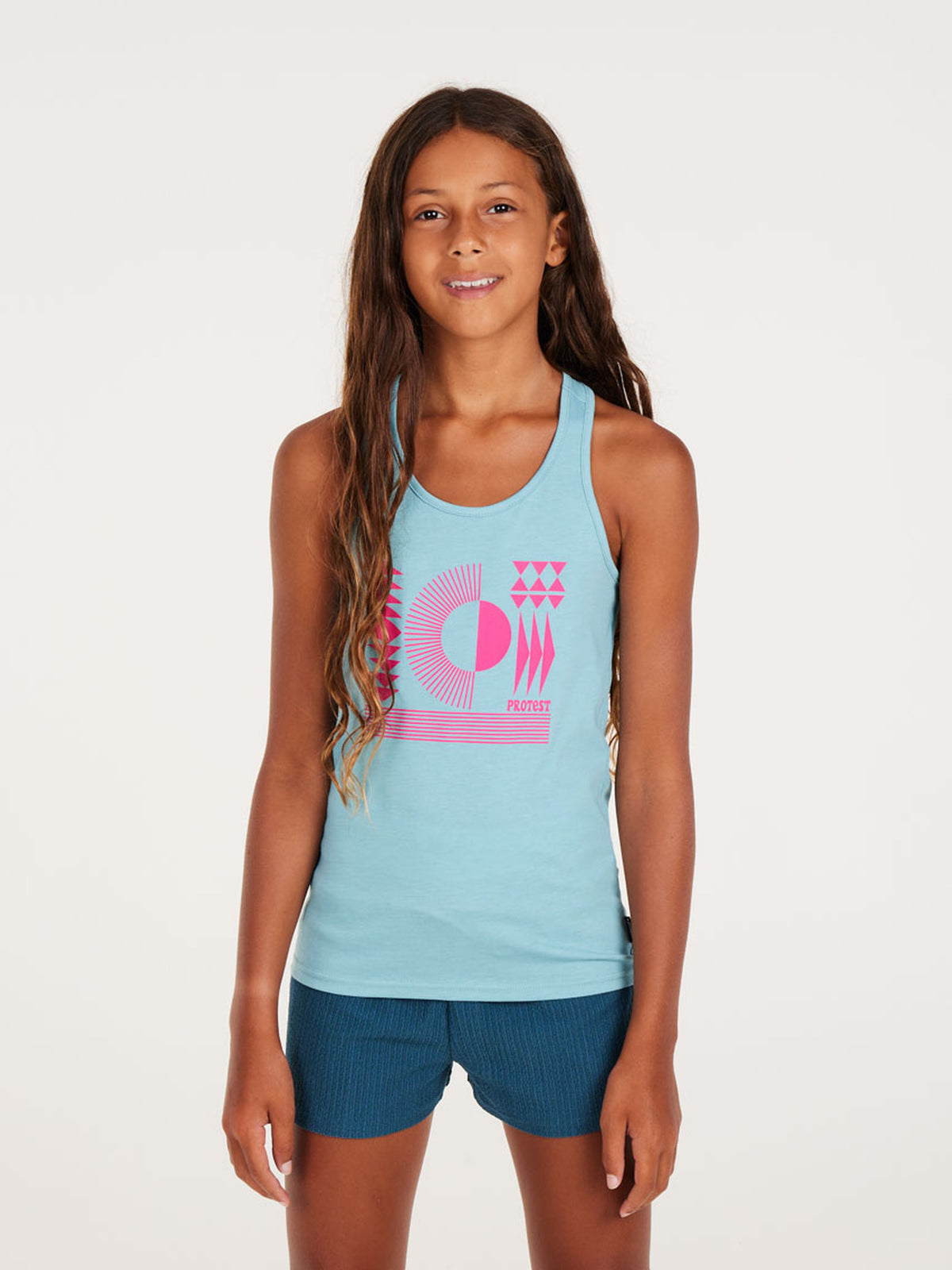 PROTEST PRTFAMOUS JR singlet | Vision Blue