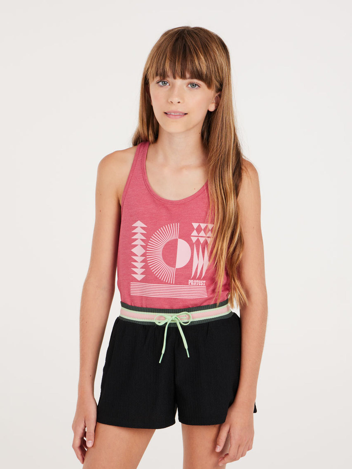 PROTEST PRTFAMOUS JR singlet | Smooth Pink
