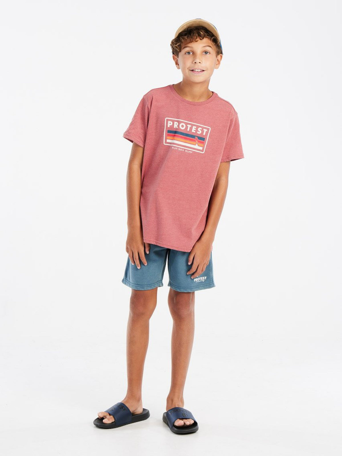 PROTEST PRTClints JR Jogging Shorts | Raku Blue