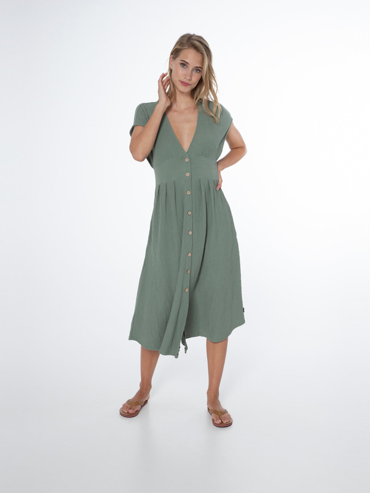 PROTEST PRTSAMBU dress | Glass Bottlegreen
