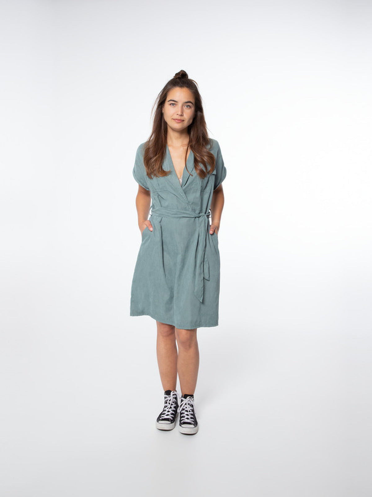PROTEST NXGARRETI Dress | Glass Bottlegreen
