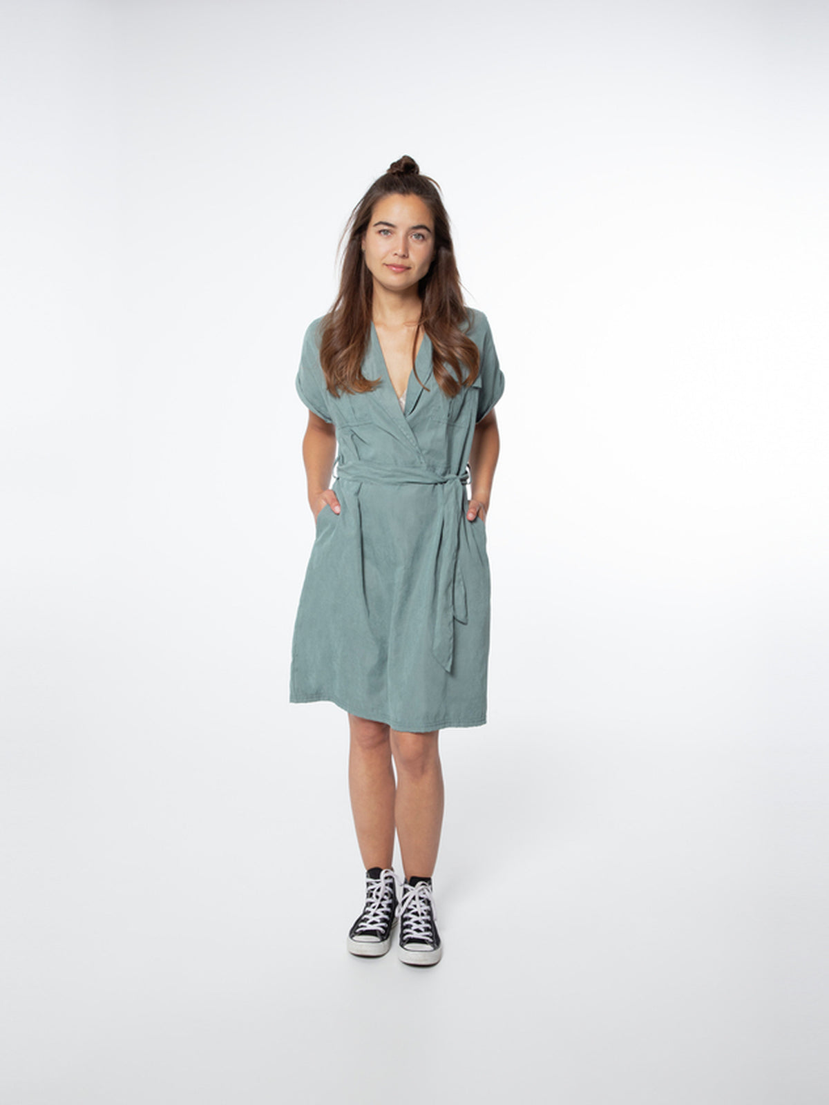 PROTEST NXGARRETI Dress | Glass Bottlegreen