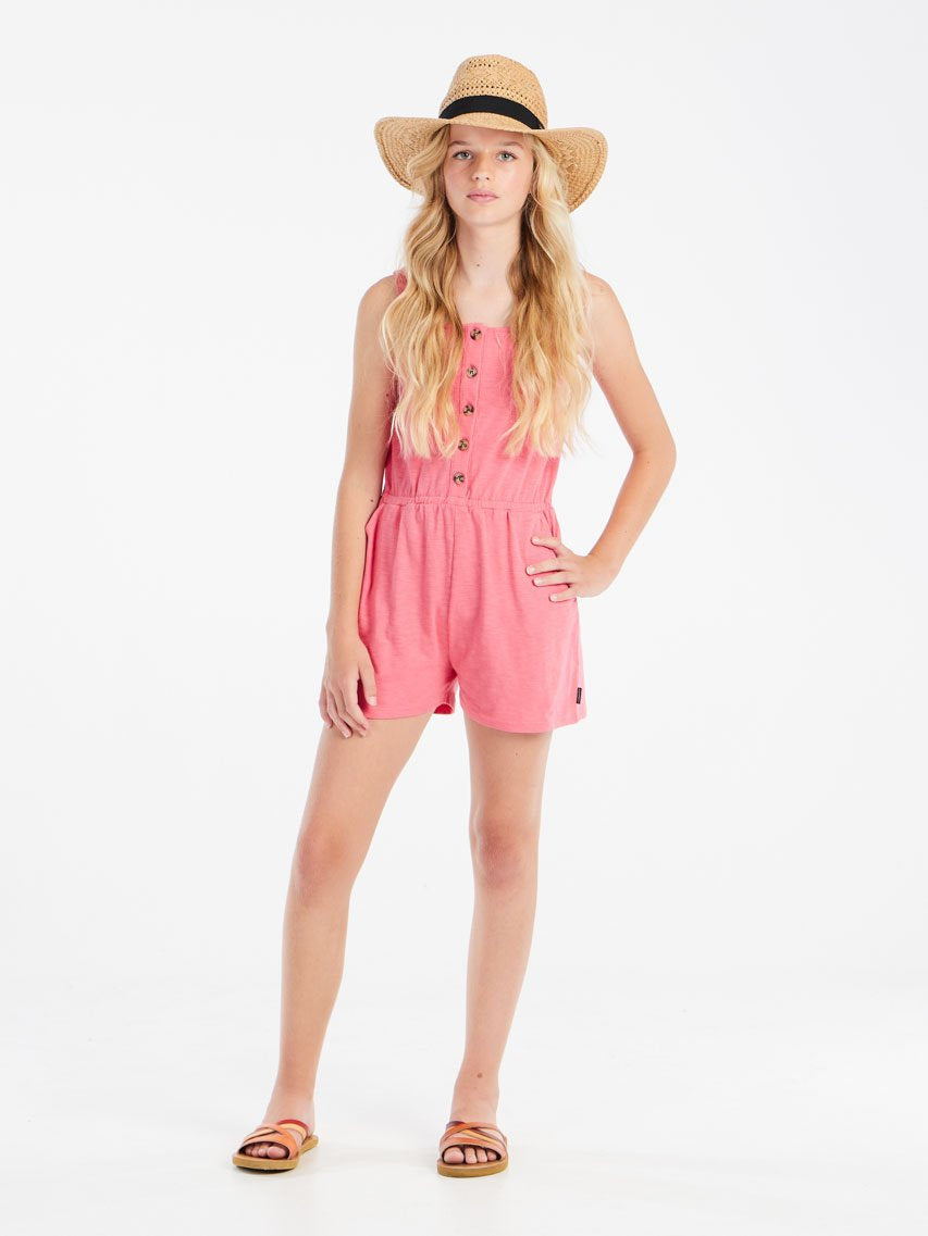 PROTEST PRTSimba JR Playsuit | Guava Pink
