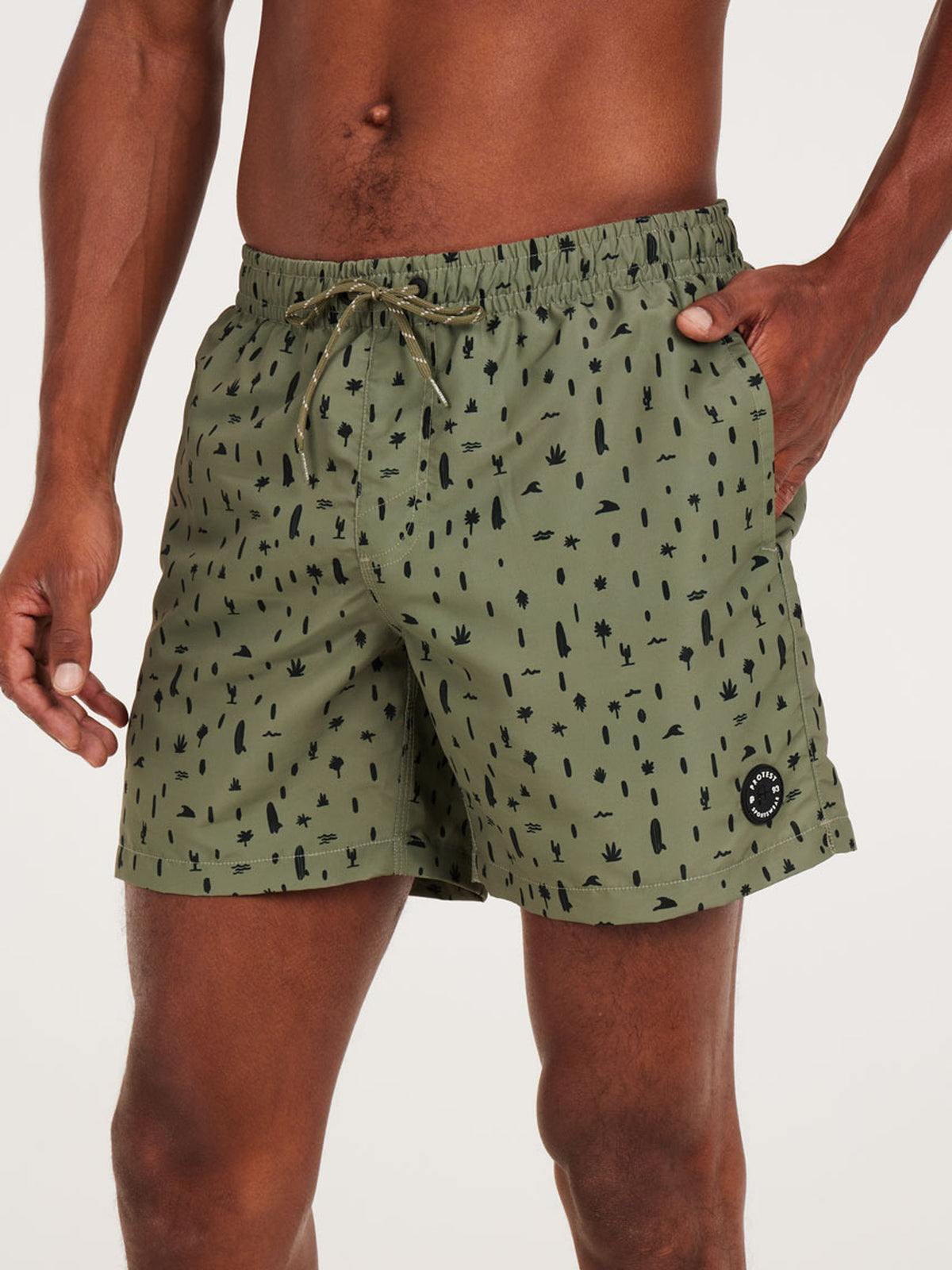 PROTEST PRTGROM beachshort | Artichoke green