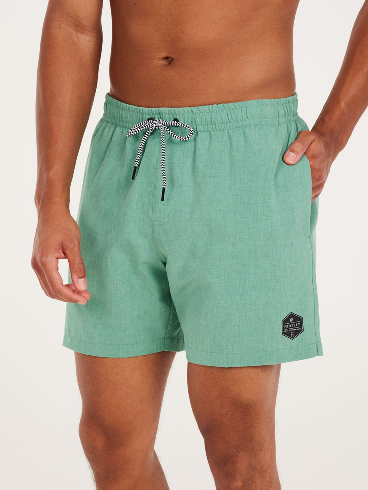 PROTEST Davey Beach Shorts | Frosty Green