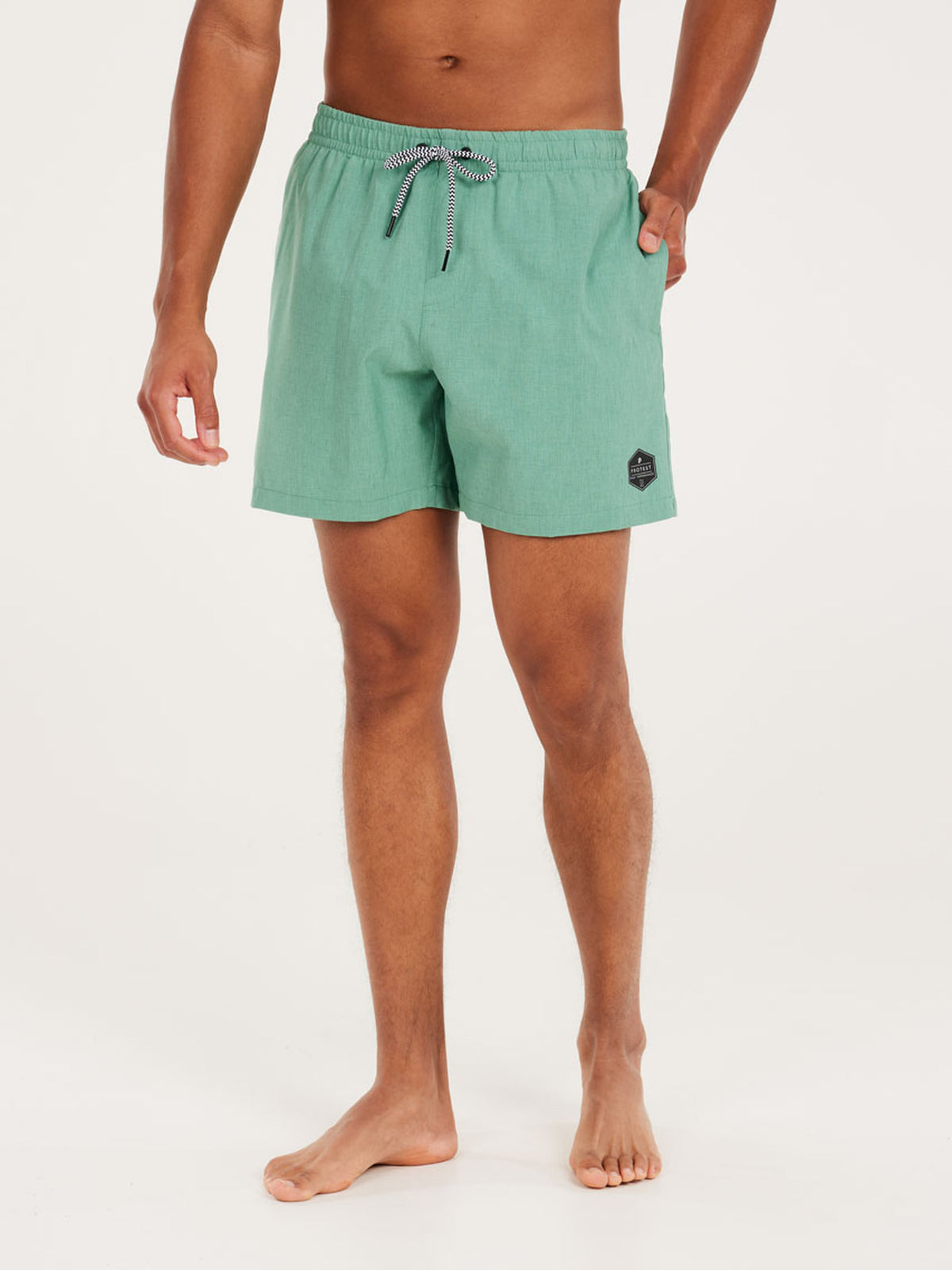 PROTEST Davey Beach Shorts | Frosty Green
