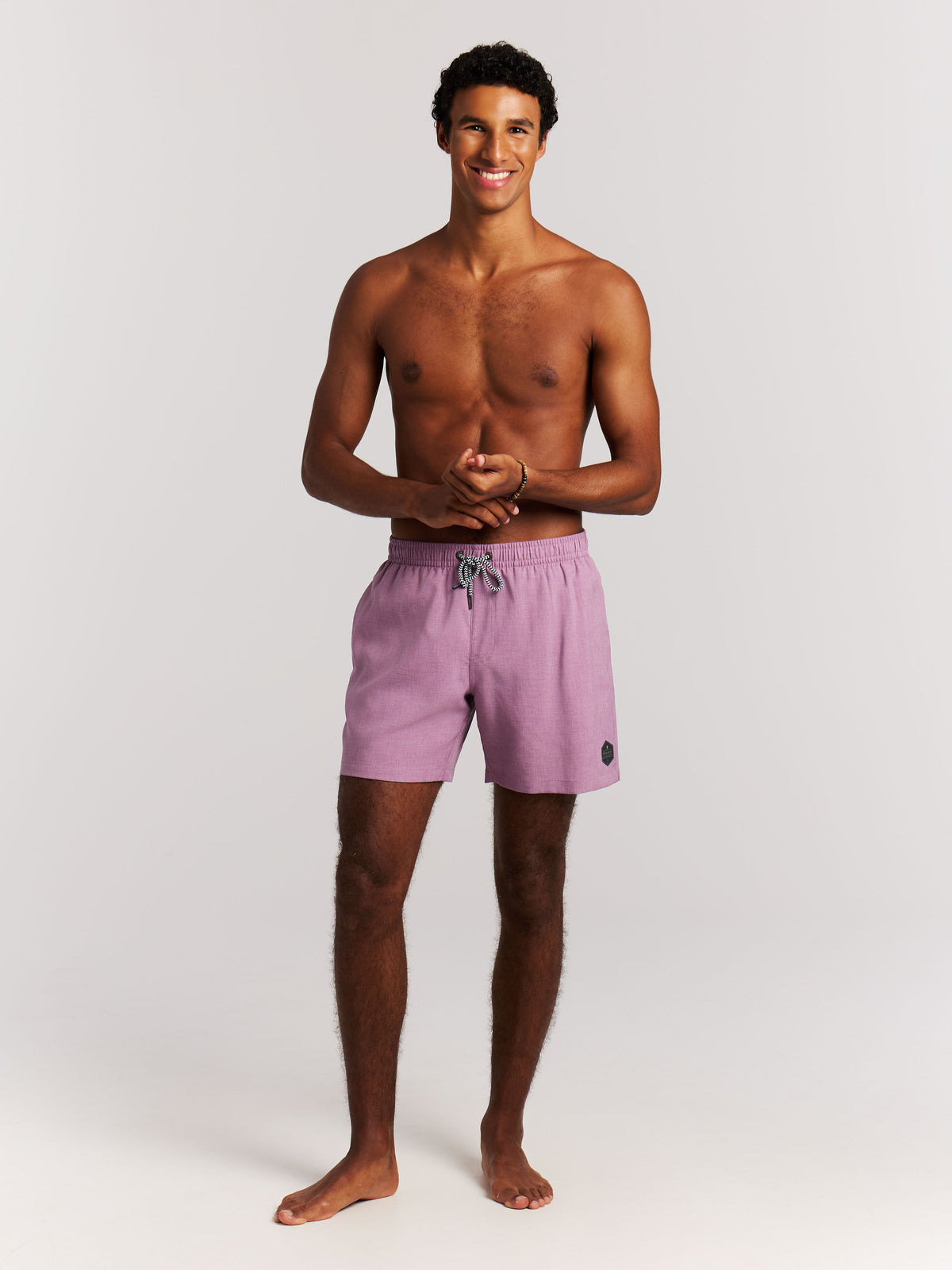 PROTEST Davey Beach Shorts | Plum Mauve