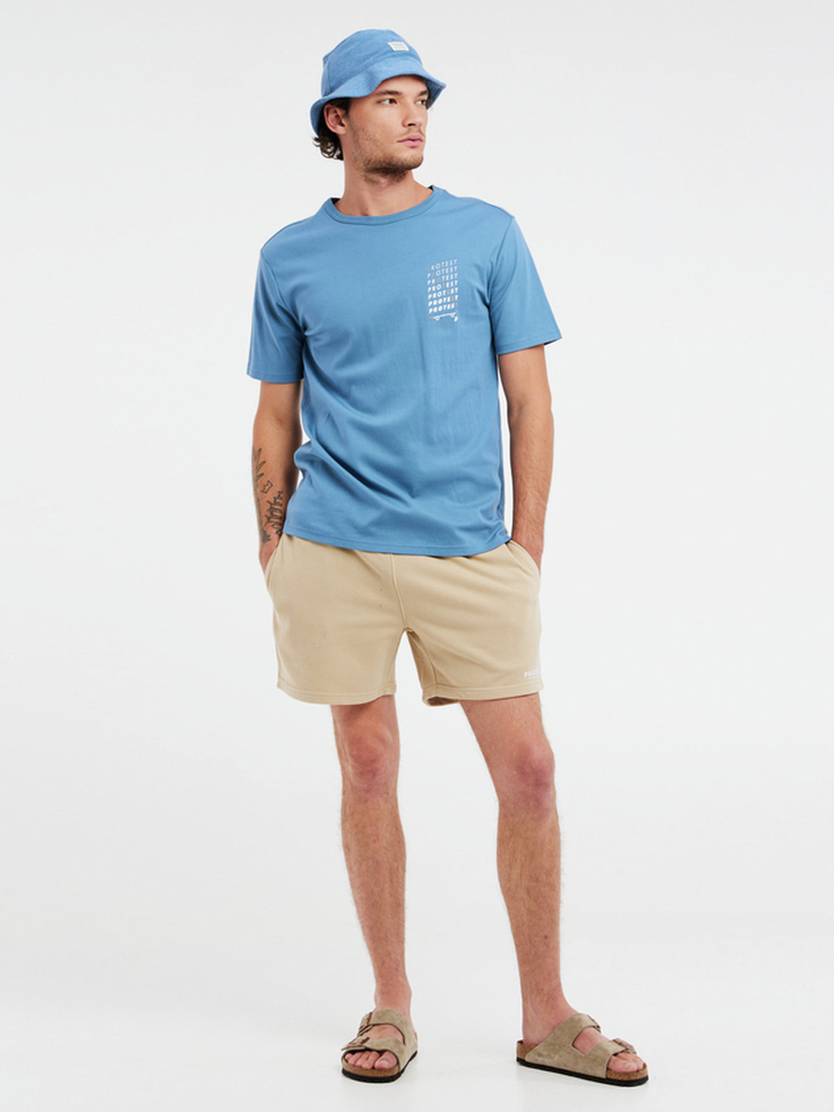 PROTEST PRTMORNE jogging shorts | Desert Stonebeige