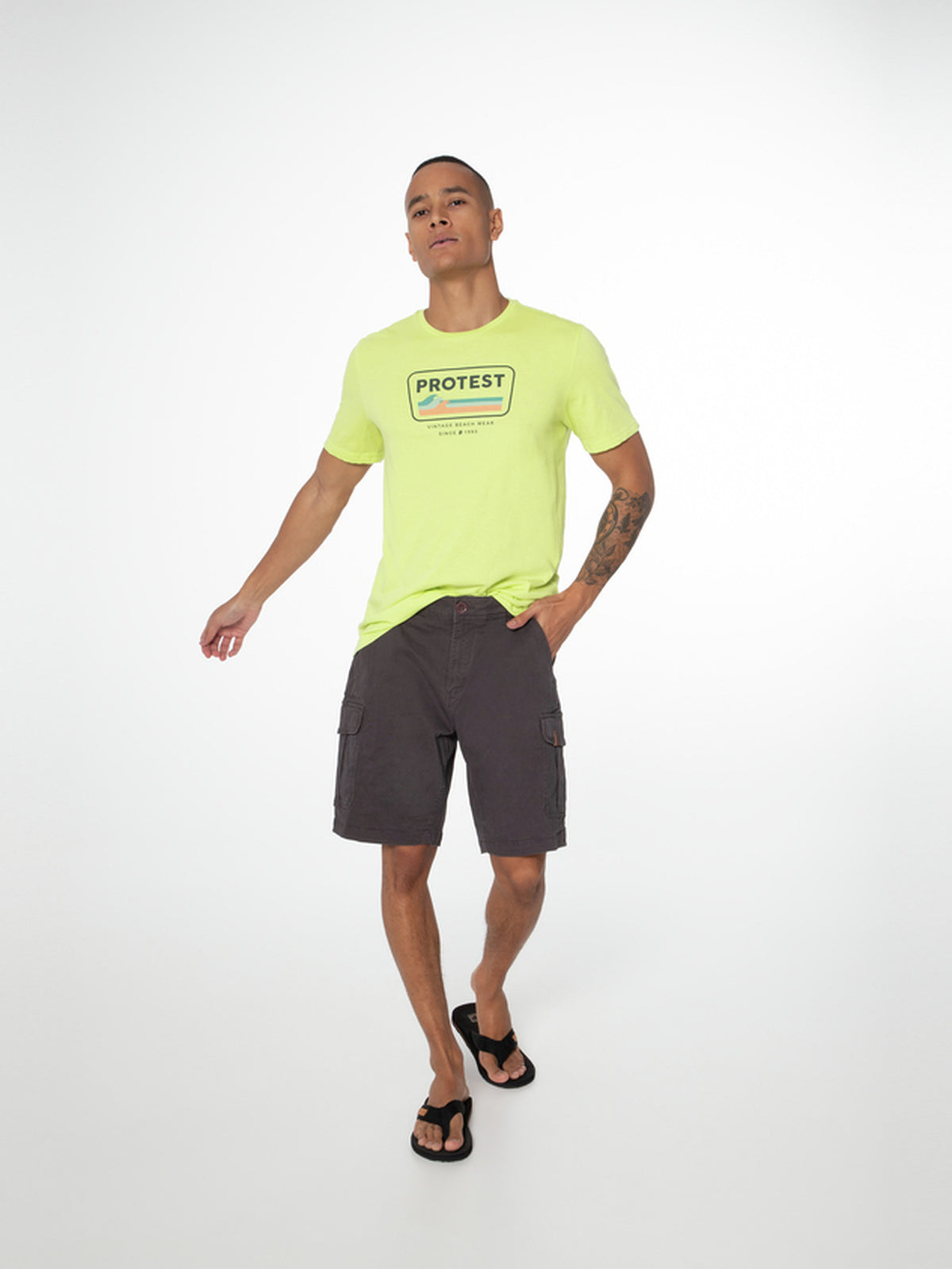 PROTEST PRTNYTRO Shorts | Deep Grey
