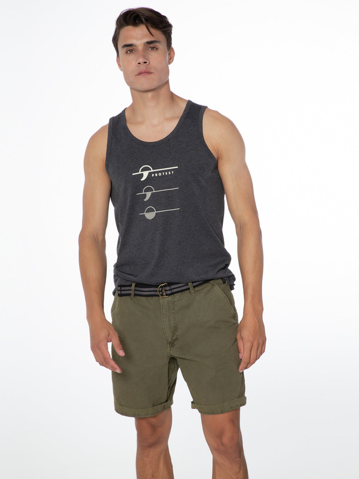 PROTEST FAN shorts | Camo Green