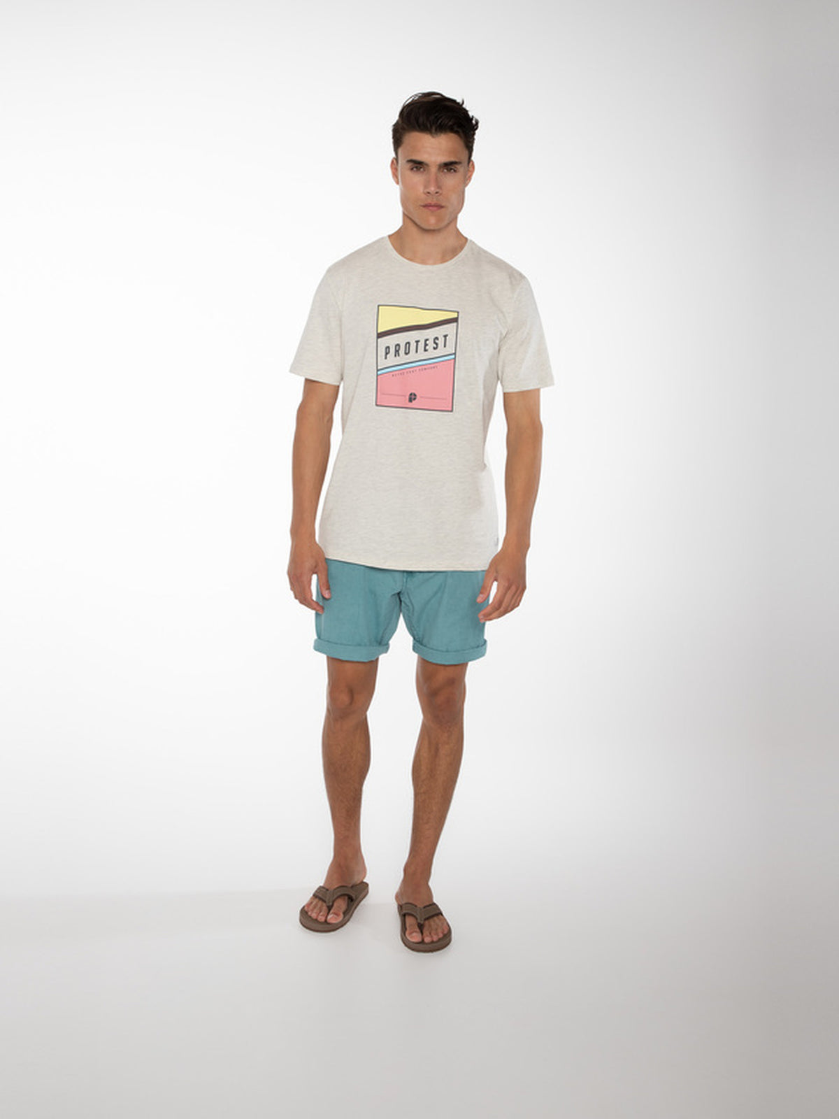 PROTEST FAN shorts | Washed Blue