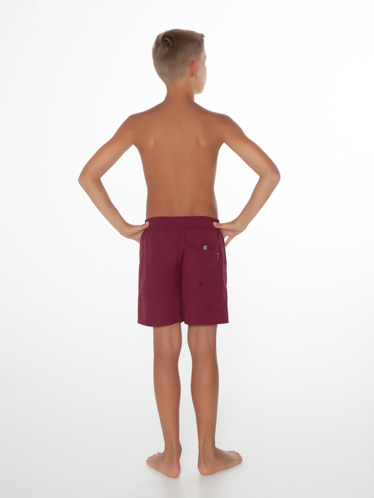 PROTEST CULTURE JR Beach Shorts | Dark Cherry