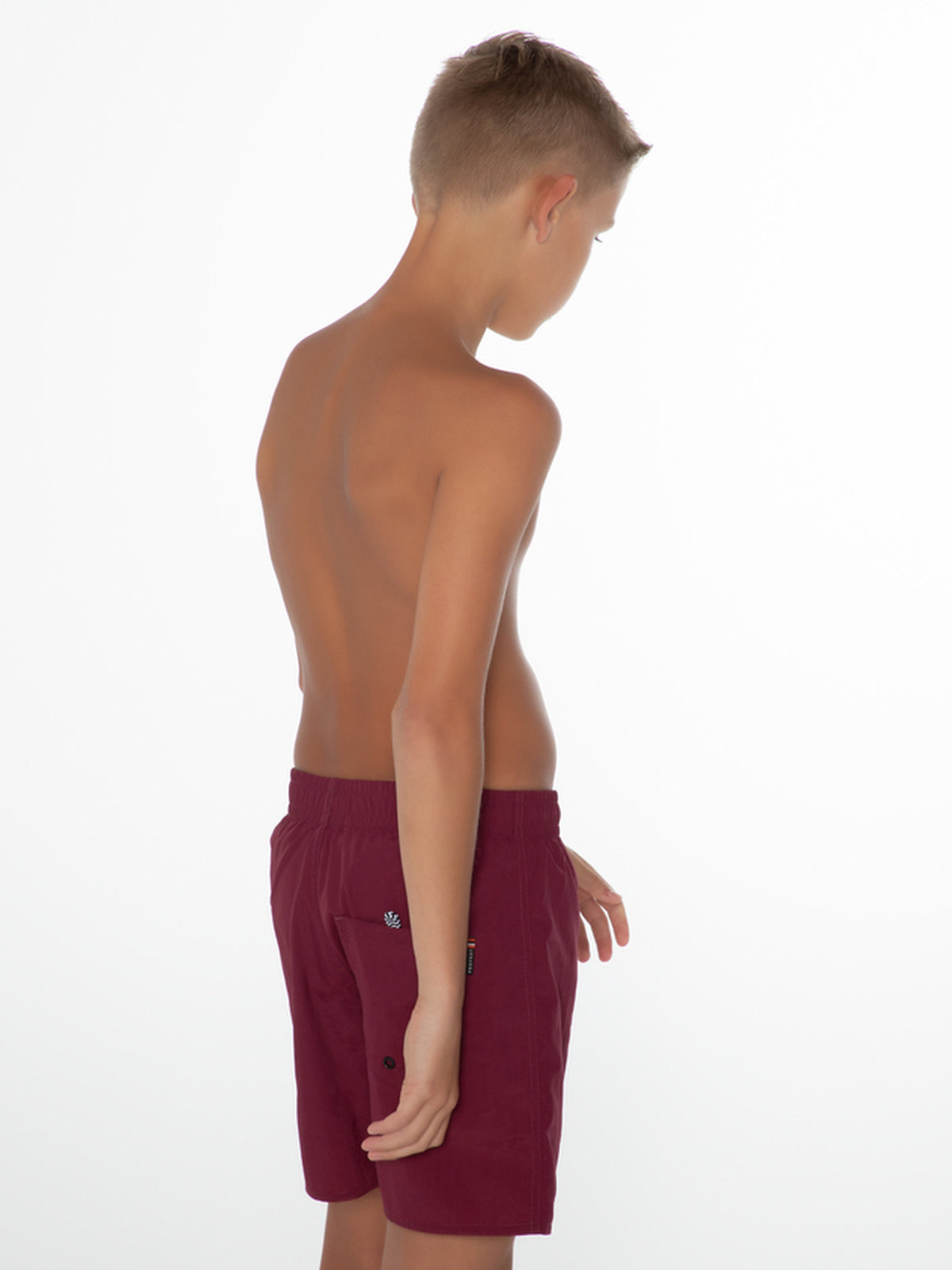 PROTEST CULTURE JR Beach Shorts | Dark Cherry