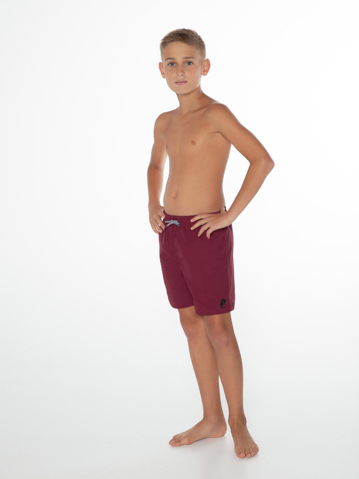 PROTEST CULTURE JR Beach Shorts | Dark Cherry