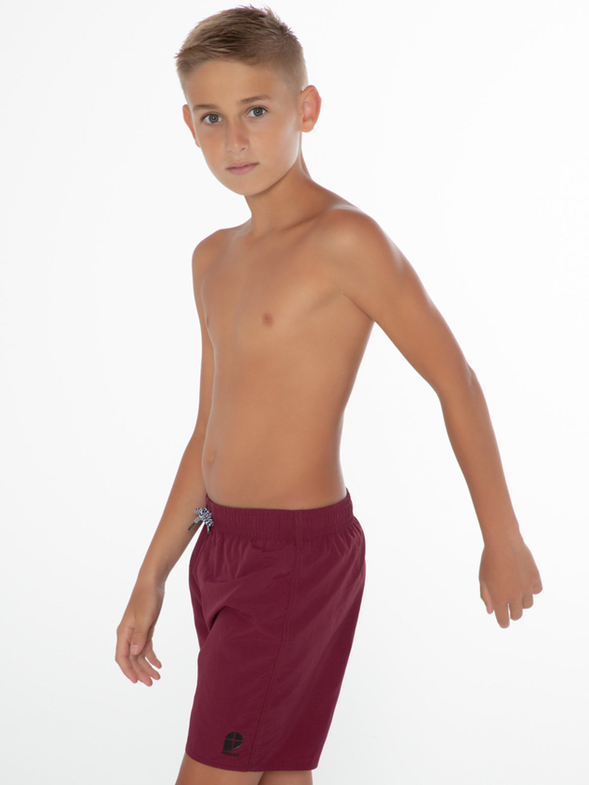 PROTEST CULTURE JR Beach Shorts | Dark Cherry