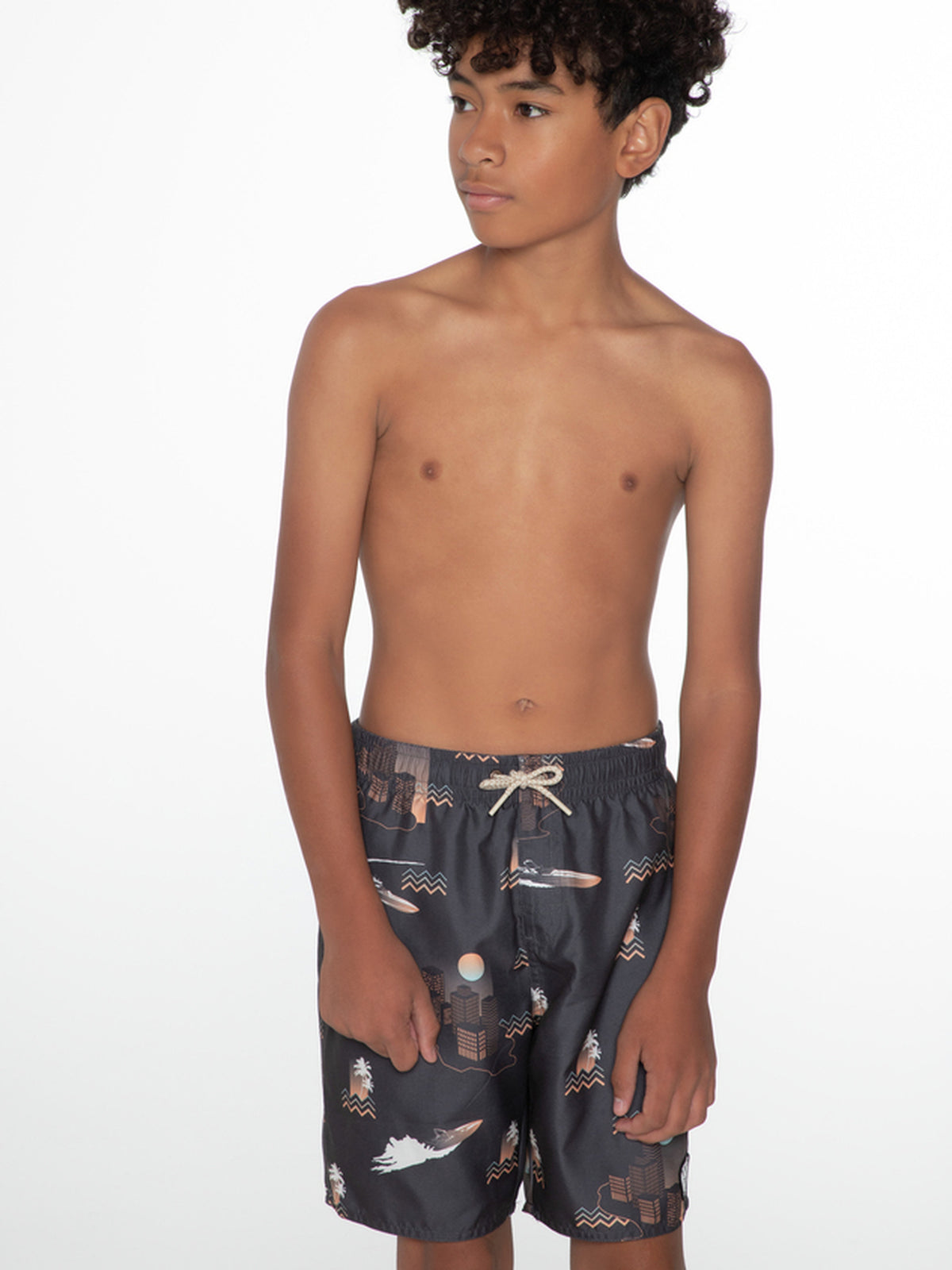 PROTEST PRTTRAVIS JR beachshort | Deep Grey