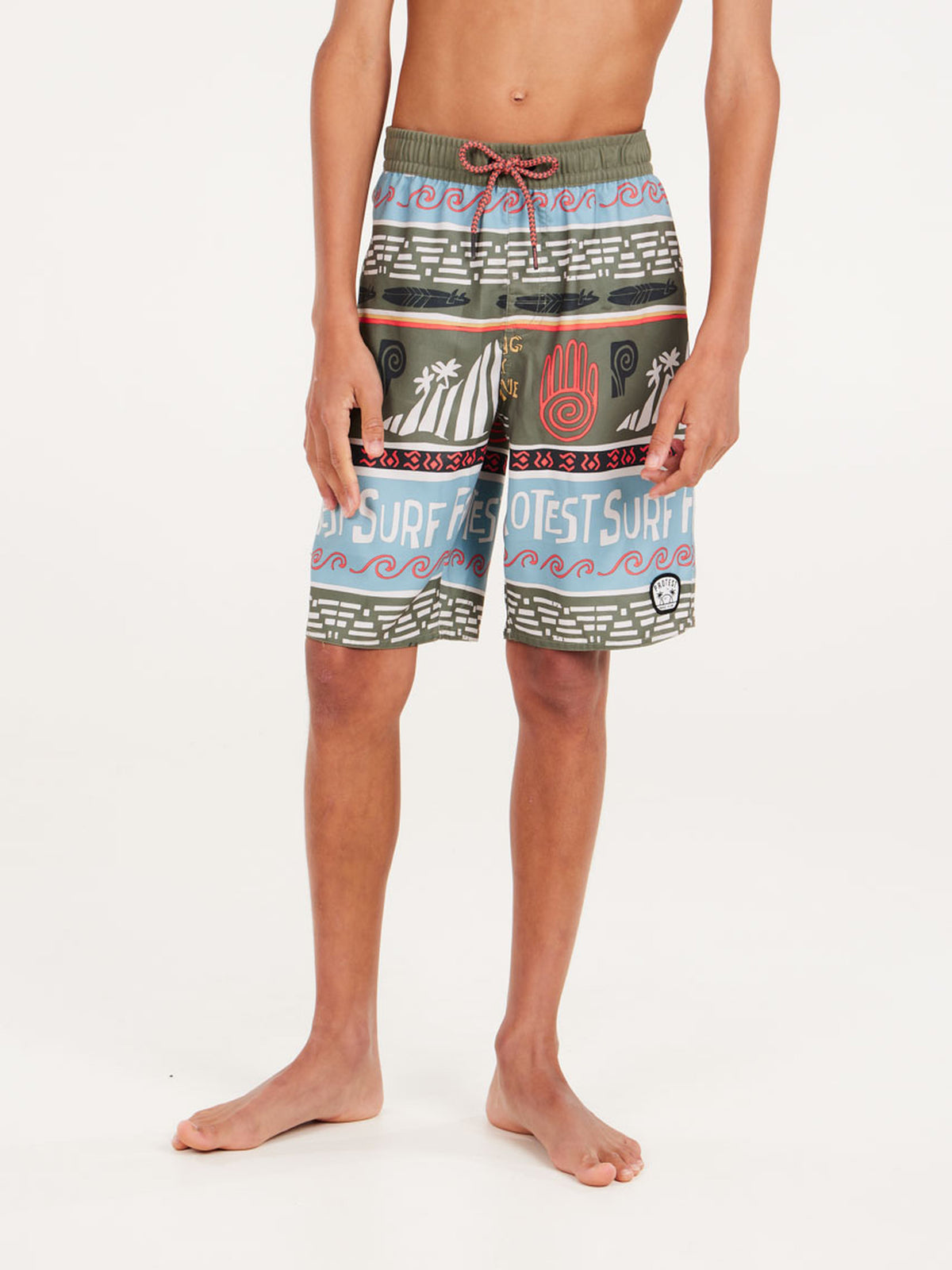 PROTEST PRTCINEMA JR beachshort | Artichoke green