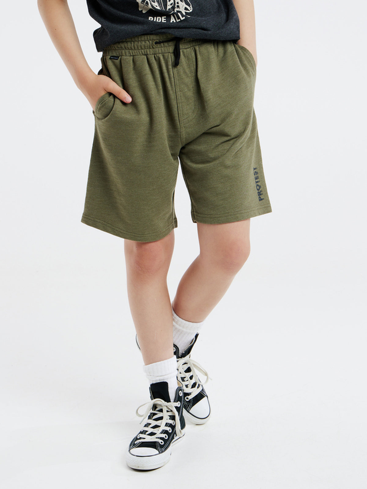 PROTEST PRTROLAN JR jogging short | Artichoke green