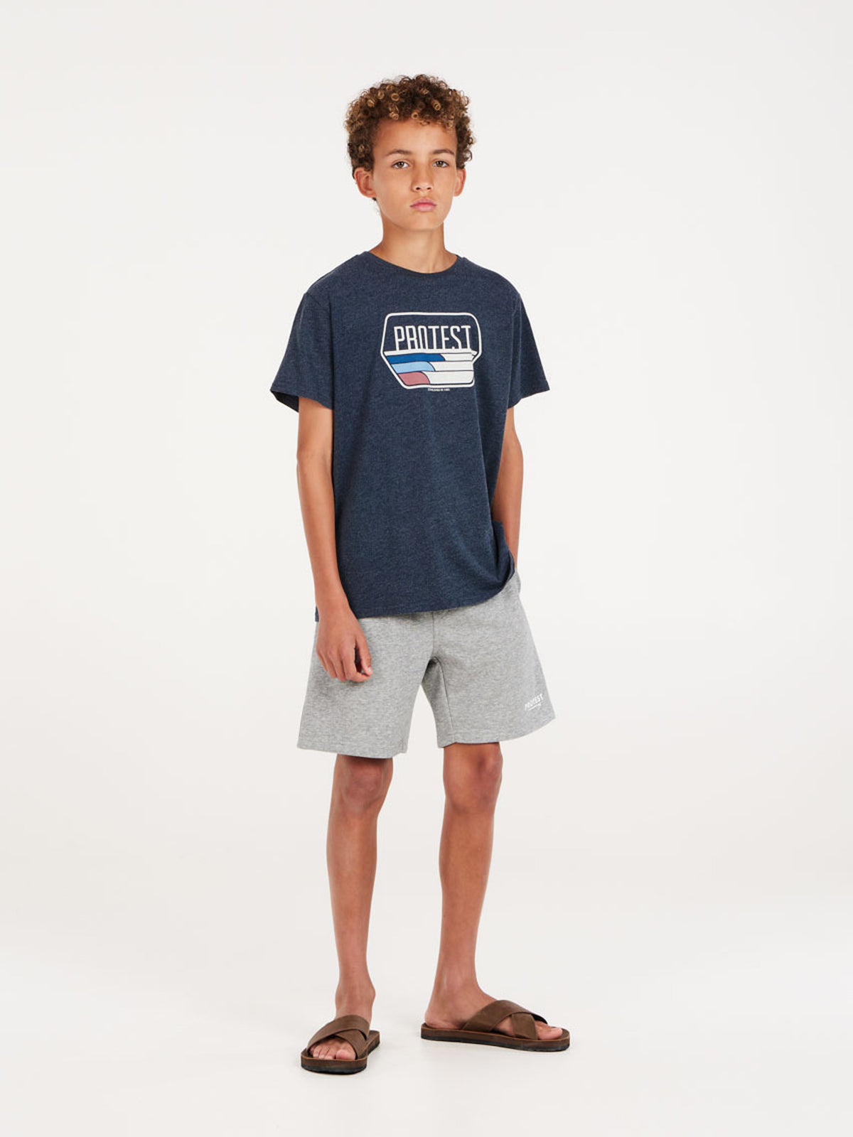 PROTEST PRTCLINT JR shorts | Dark Grey Melee