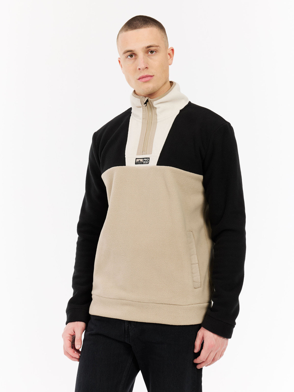 PROTEST PRTLowton Outdoor sweaters & Zip ups | True Black