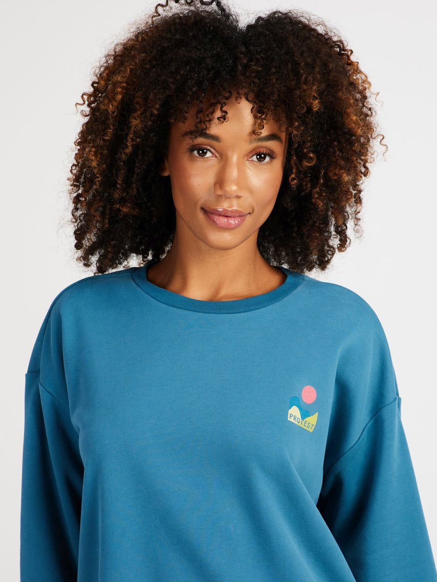PROTEST PRTNyle Outdoor sweaters & Zip ups | Surfing Blue