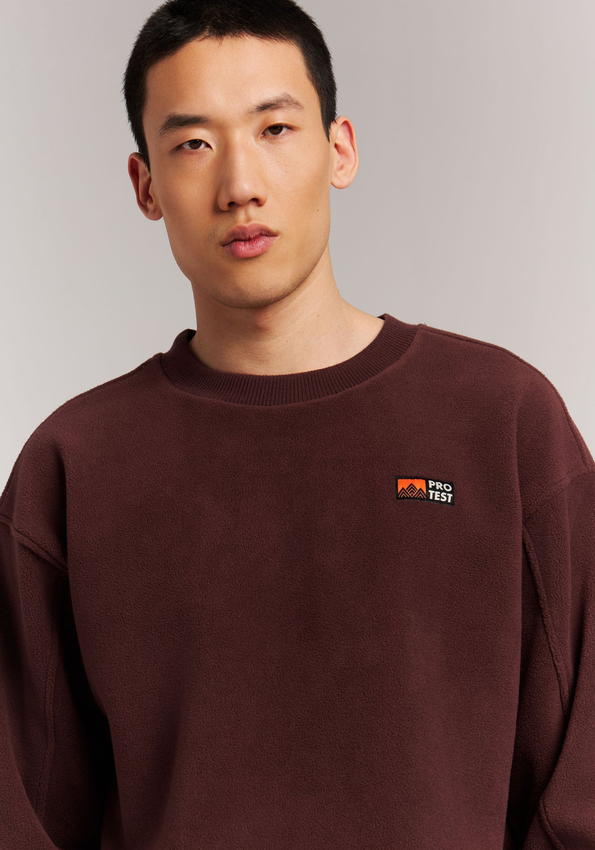 PROTEST PRTHawks Crewnecks | Pecan Red