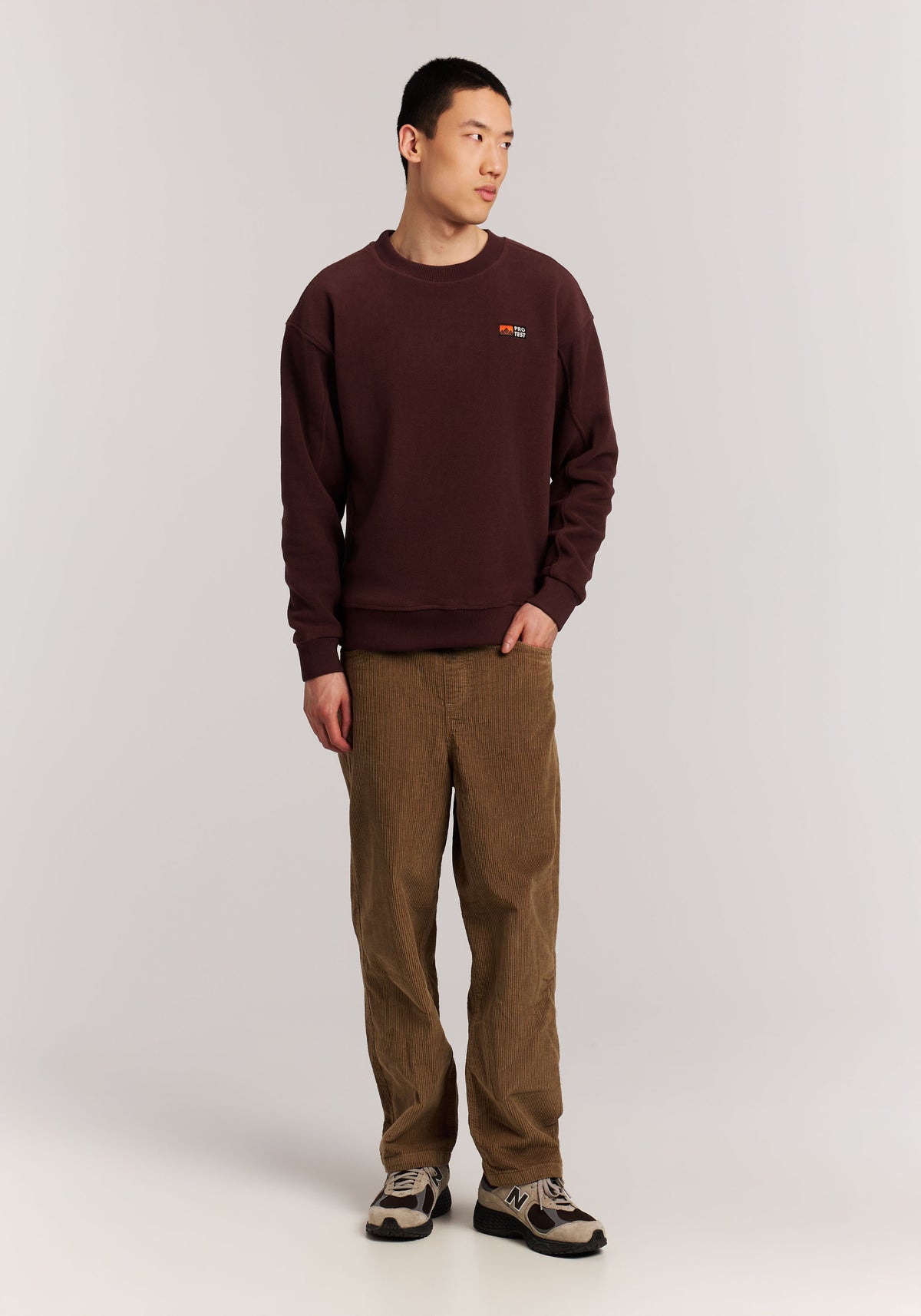 PROTEST PRTHawks Crewnecks | Pecan Red