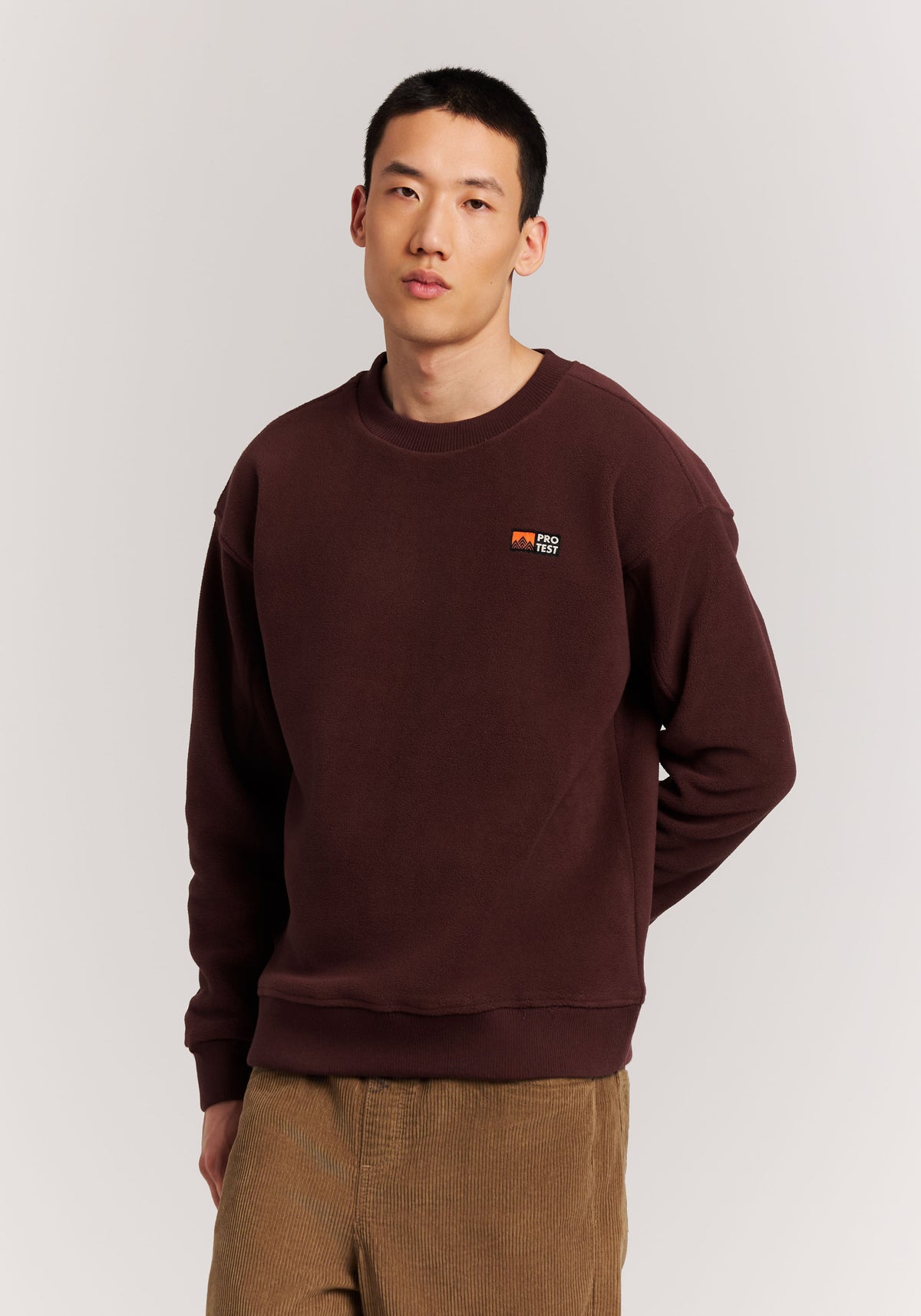 PROTEST PRTHawks Crewnecks | Pecan Red