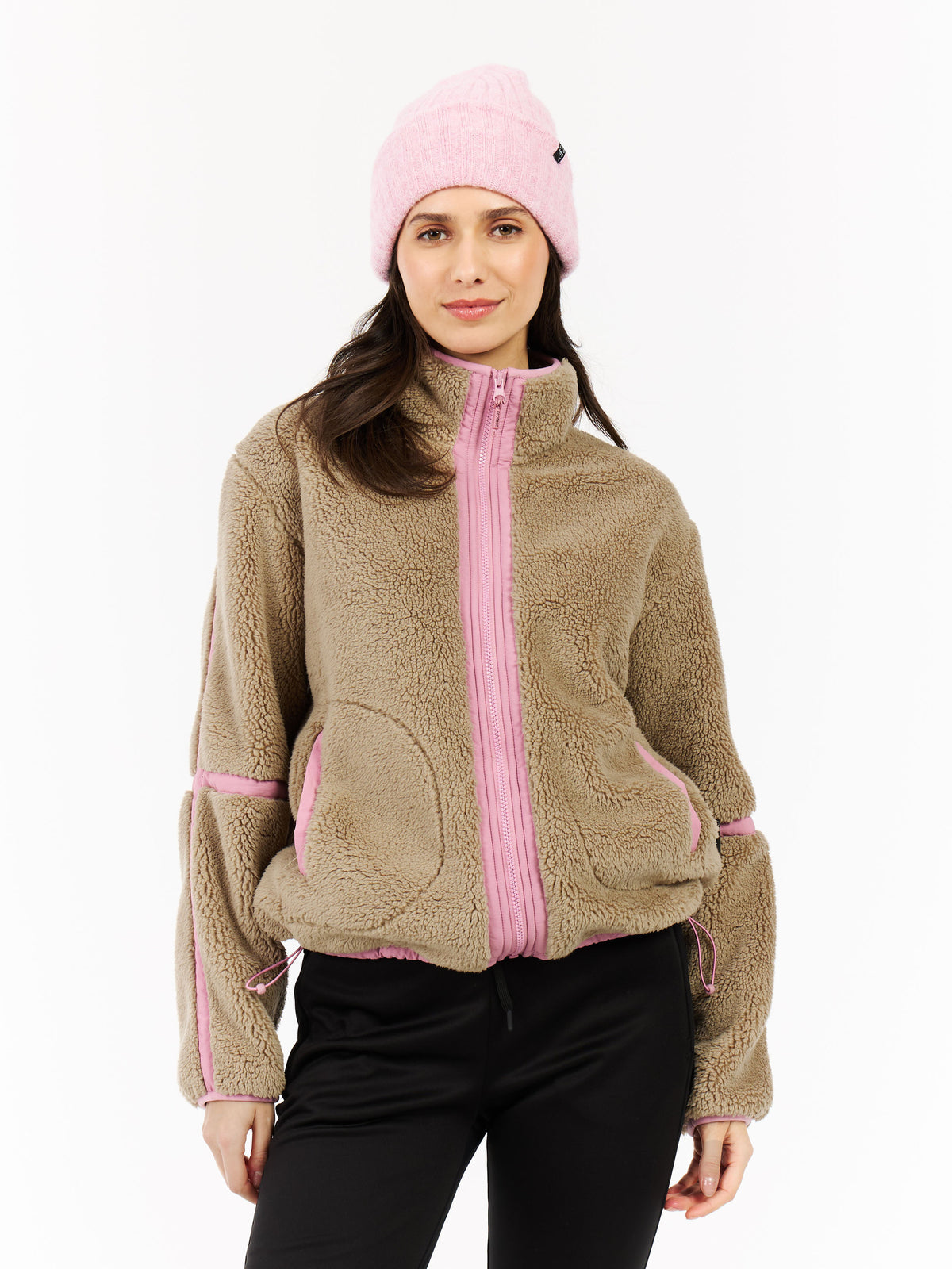 PROTEST PRTRed Outdoor Full Zip Top | Vintage Pink