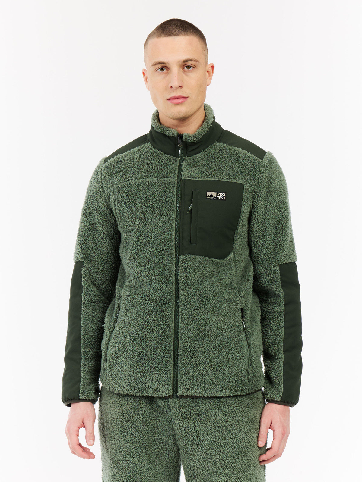 PROTEST PRTBleaker Outdoor sweaters & Zip ups | Aspen green