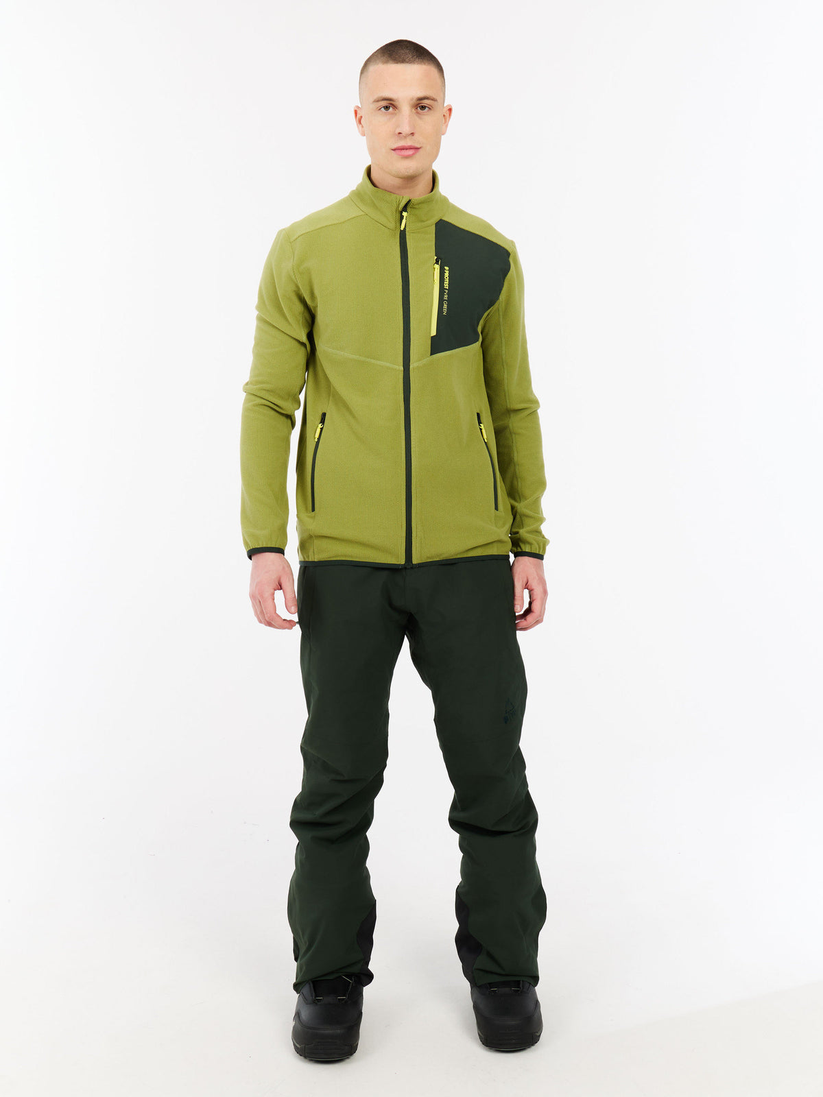PROTEST PRTPallas Outdoor sweaters & Zip ups | Herbal green