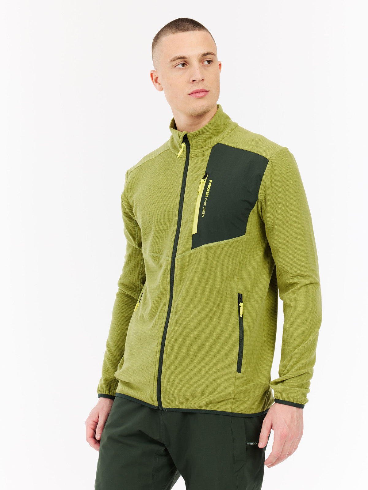 PROTEST PRTPallas Outdoor sweaters & Zip ups | Herbal green