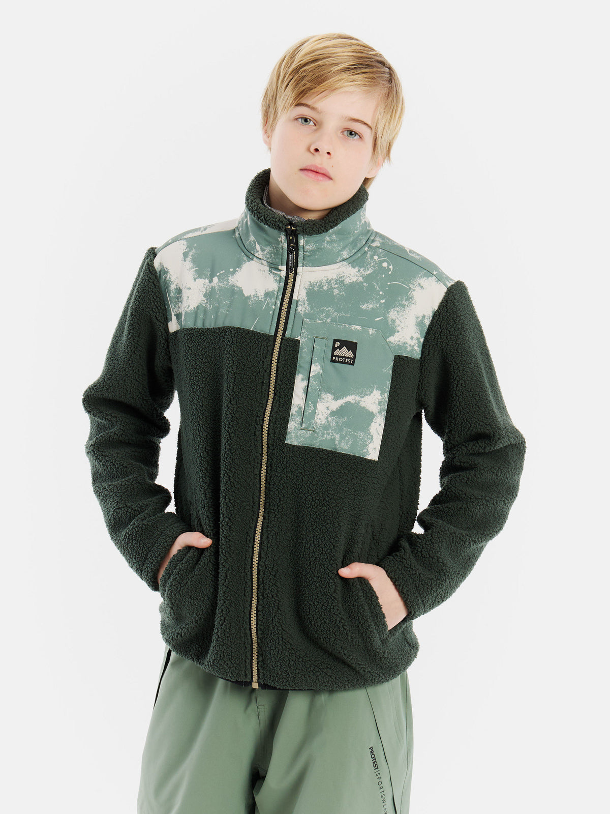 PROTEST PRTBento JR Mid layers & Fleeces | Kale green