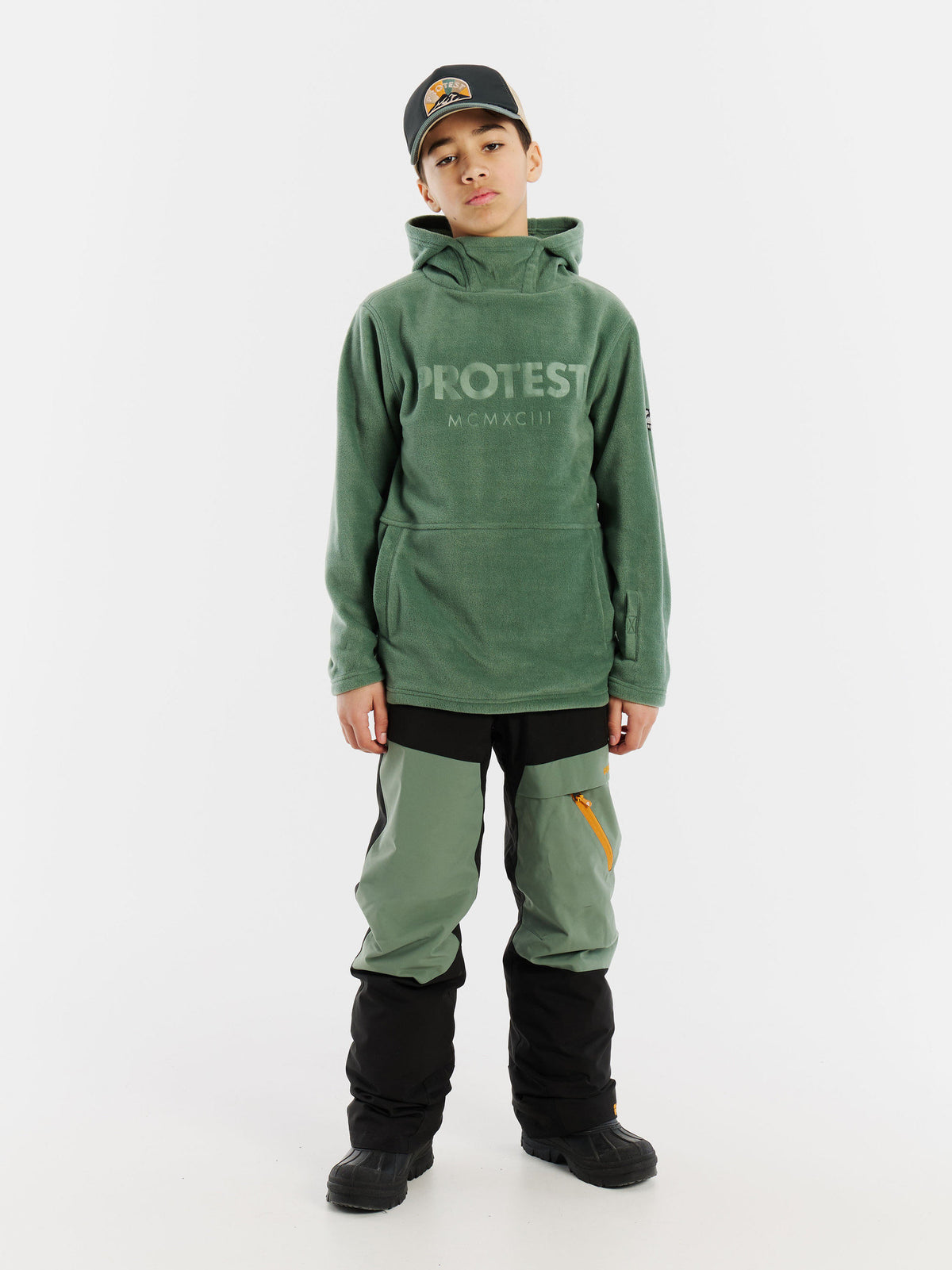 PROTEST PRTPhil JR Hoodies | Aspen green