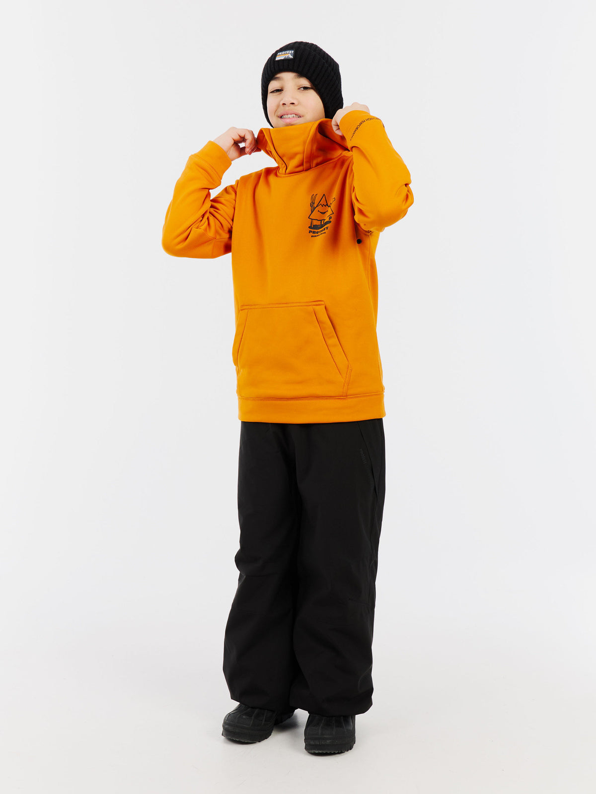 PROTEST PRTTincan JR Hoodies | Caramel Yellow