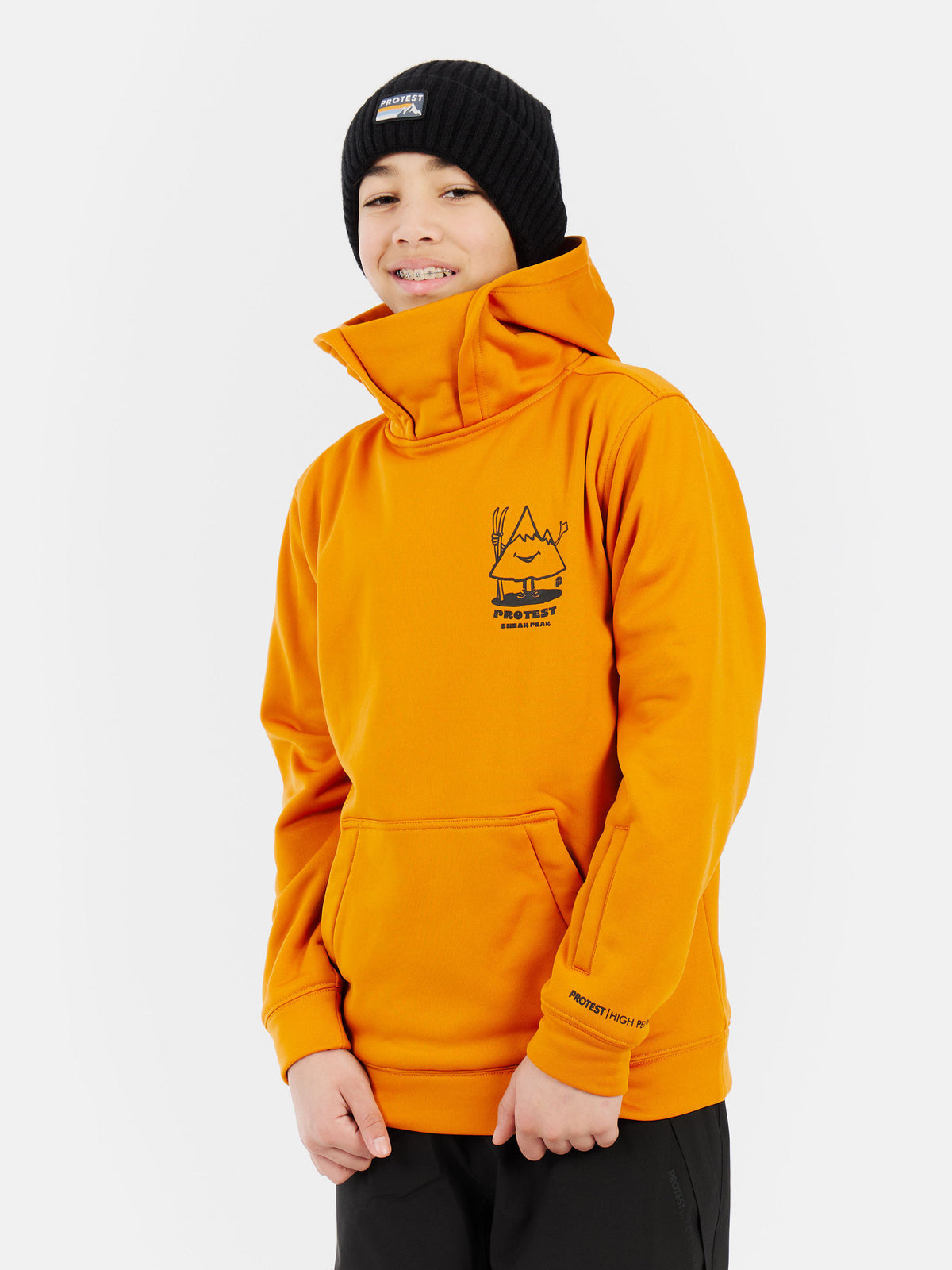 PROTEST PRTTincan JR Hoodies | Caramel Yellow