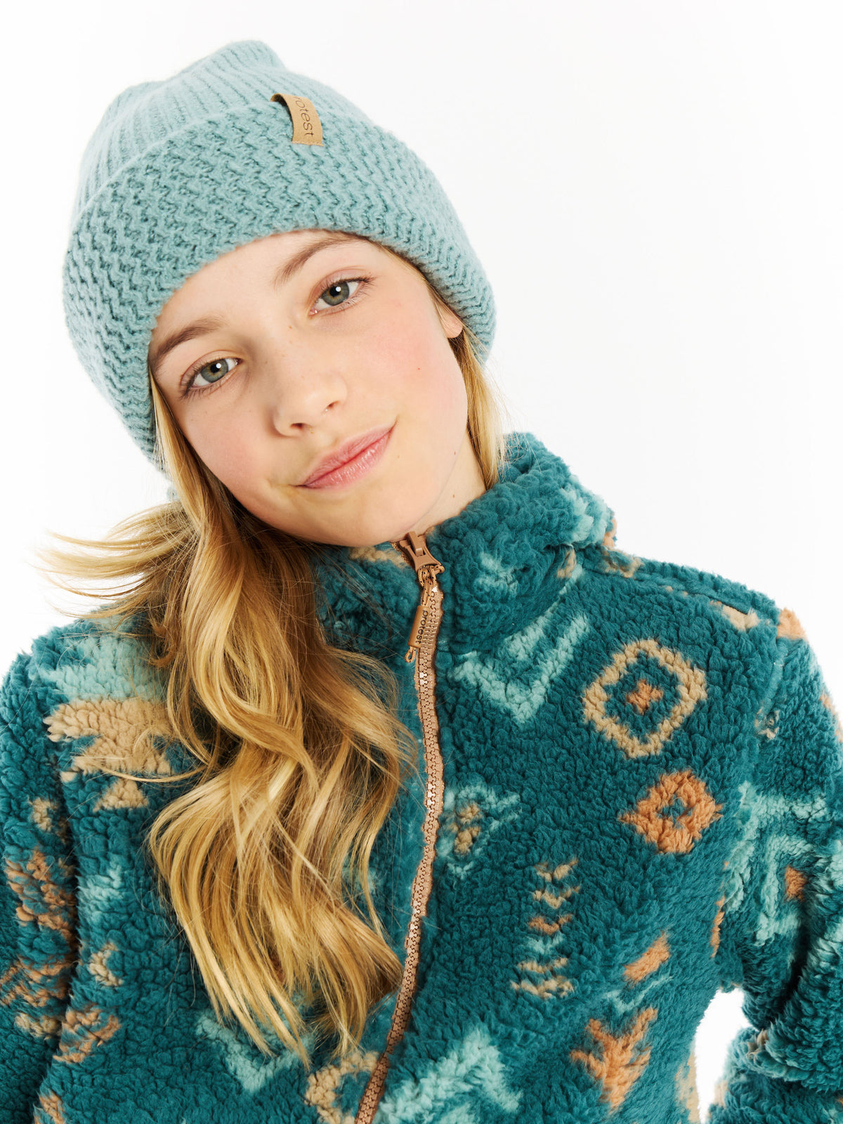 PROTEST PRTEvelyn JR Full Zip Hoody | Rainstorm Blue